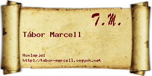Tábor Marcell névjegykártya