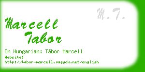 marcell tabor business card